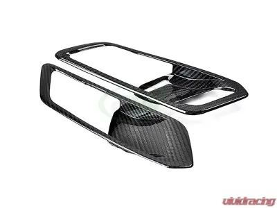 RW Carbon Fiber Interior Door Handle Trims w/ HK Sound BMW G20 3 Series 2019-2022 - bmwg20015-1