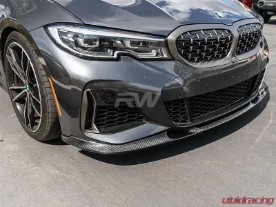 RW Carbon 3D Style Carbon Fiber Front Lip Spoiler BMW G20 3-Series 2019-2022 - bmwg20021