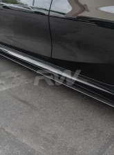RW Carbon CF Side Skirt Extensions BMW G20 3 Series 2019-2022                                     - bmwg20023 - Image 2