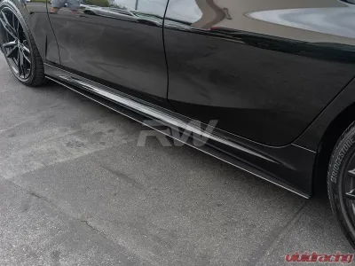 RW Carbon CF Side Skirt Extensions BMW G20 3 Series 2019-2022 - bmwg20023