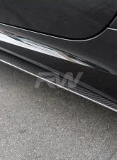 RW Carbon CF Side Skirt Extensions BMW G20 3 Series 2019-2022                                     - bmwg20023 - Image 3