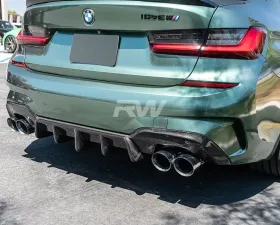 RW Carbon DTM Style Carbon Fiber Rear Diffuser BMW G20 M340i 2019-2022