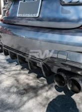 RW Carbon DTM Style Carbon Fiber Rear Diffuser BMW G20 M340i 2019-2022                                     - bmwg20027 - Image 3
