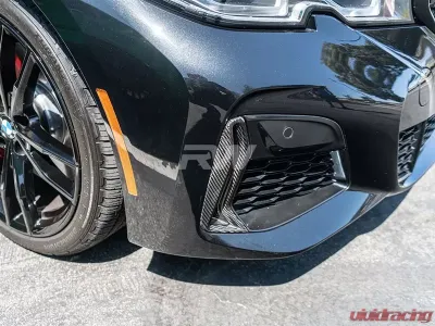 RW Carbon Fiber Front Bumper Grille Trims BMW G20 M340i 2019-2022 - bmwg20028