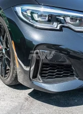RW Carbon Fiber Front Bumper Grille Trims BMW G20 M340i 2019-2022                                     - bmwg20028 - Image 2