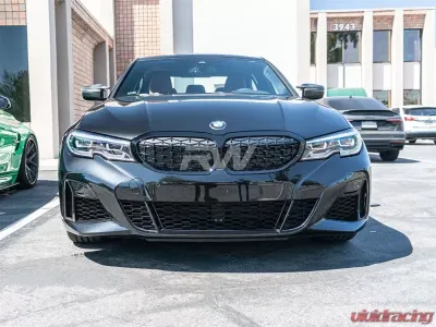 RW Carbon Fiber Front Bumper Grille Trims BMW G20 M340i 2019-2022 - bmwg20028