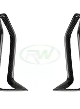 RW Carbon Fiber Front Bumper Grille Trims BMW G20 M340i 2019-2022                                     - bmwg20028 - Image 5