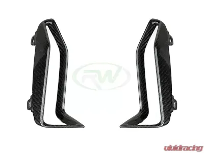 RW Carbon Fiber Front Bumper Grille Trims BMW G20 M340i 2019-2022 - bmwg20028