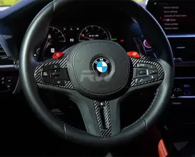RW Carbon Fiber Alcantara Steering Wheel Trim BMW G20 3-Series 2019-2022