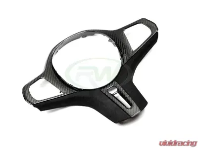 RW Carbon Fiber Alcantara Steering Wheel Trim BMW G20 3-Series 2019-2022 - bmwg20029