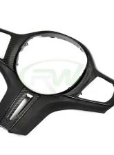 RW Carbon Fiber Alcantara Steering Wheel Trim BMW G20 3-Series 2019-2022                                     - bmwg20029 - Image 3