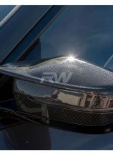 RW Carbon Carbon Fiber Mirror Caps BMW M850i G14 | M440i G26 | M340i G20 2022-2023                                     - bmwg20035 - Image 7