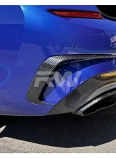 RW Carbon Carbon Fiber Rear Canards BMW G20 3-Series 2019-2022                                     - bmwg20045 - Image 5