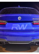 RW Carbon Carbon Fiber Rear Canards BMW G20 3-Series 2019-2022                                     - bmwg20045 - Image 2
