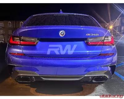RW Carbon Carbon Fiber Rear Canards BMW G20 3-Series 2019-2022 - bmwg20045