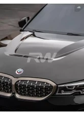 RW Carbon DTM Carbon Fiber Hood BMW 330i | M340i G20 3-Series 2019-2023                                     - bmwg20046 - Image 6