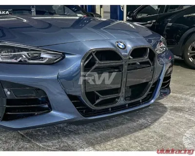 RW Carbon CSL Style Carbon Fiber Grille BMW G22 | G23 420i | 430i | M440i 2021-2023 - bmwg22013