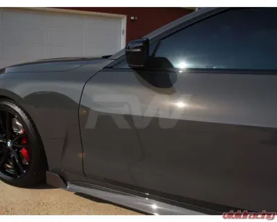 RW Carbon DTM Carbon Fiber Side Skirt Extensions BMW G22 | G23 420i | 430i | M440i 2021-2023 - bmwg22016