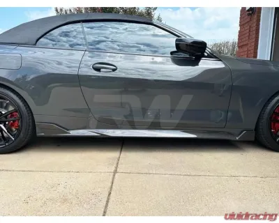 RW Carbon DTM Carbon Fiber Side Skirt Extensions BMW G22 | G23 420i | 430i | M440i 2021-2023 - bmwg22016