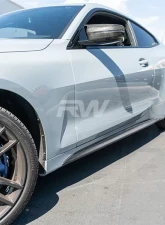 RW Carbon Fiber Side Skirt Extensions BMW G22 | G23 2021- 2023                                     - bmwg2202 - Image 3
