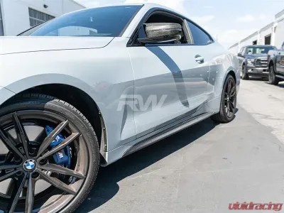 RW Carbon Fiber Side Skirt Extensions BMW G22 | G23 2021- 2023 - bmwg2202