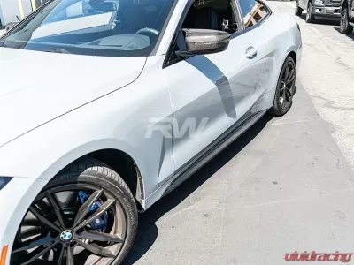 RW Carbon Fiber Side Skirt Extensions BMW G22 | G23 2021- 2023 - bmwg2202