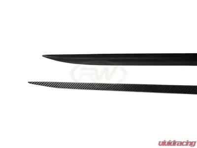RW Carbon Fiber Side Skirt Extensions BMW G22 | G23 2021- 2023 - bmwg2202