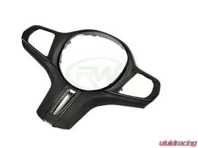 RW Carbon Fiber Alcantara Steering Wheel Trim BMW G22 G26 4-Series 2018- - bmwg2209