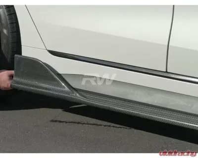 RW Carbon DTM Full Carbon Fiber Side Skirt Extensions BMW G26 430i | M440i 2021-2023 - bmwg2607
