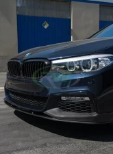 RW Carbon Performance Style CF Front Lip Spoiler w/ SLiPLO Anti-Scrape Kit BMW G30 2017-2020                                     - bmwg30003-1 - Image 2