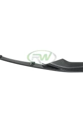RW Carbon Performance Style CF Front Lip Spoiler w/ SLiPLO Anti-Scrape Kit BMW G30 2017-2020                                     - bmwg30003-1 - Image 5