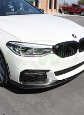 RW Carbon Performance Style CF Front Lip Spoiler w/ SLiPLO Anti-Scrape Kit BMW G30 2017-2020                                     - bmwg30003-1 - Image 6