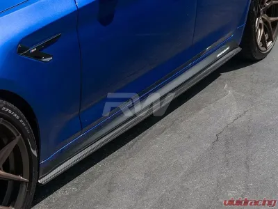 RW Carbon Fiber Side Skirt Extensions BMW G30 F90 | F90 M5 2017-2022 - bmwg30004
