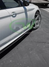 RW Carbon Fiber Side Skirt Extensions BMW G30 F90 | F90 M5 2017-2022                                     - bmwg30004 - Image 4
