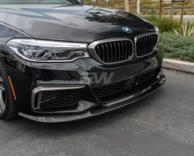 RW Carbon 3D Style Carbon Fiber Front Lip Spoiler BMW G30 5 Series 2017-2020