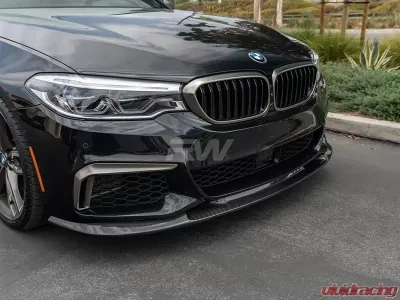 RW Carbon 3D Style Carbon Fiber Front Lip Spoiler w/ 3M Tape BMW G30 5 Series 2017-2020 - bmwg30005-1