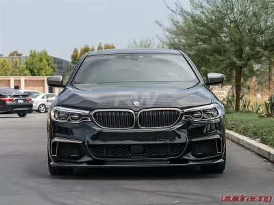 RW Carbon 3D Style Carbon Fiber Front Lip Spoiler w/ 3M Tape BMW G30 5 Series 2017-2020 - bmwg30005-1