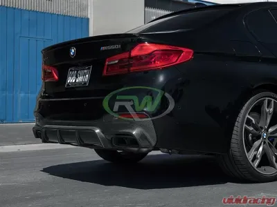 RW Carbon EC Style Carbon Fiber Rear Diffuser BMW G30 5 Series 2017-2020 - bmwg30009