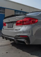RW Carbon EC Style Carbon Fiber Rear Diffuser BMW G30 5 Series 2017-2020                                     - bmwg30009 - Image 3