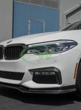 RW Carbon EC Style Carbon Fiber Front Lip BMW G30 5 Series 2017-2020                                     - bmwg30011 - Image 6