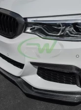 RW Carbon EC Style Carbon Fiber Front Lip BMW G30 5 Series 2017-2020                                     - bmwg30011 - Image 2