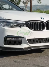 RW Carbon EC Style Carbon Fiber Front Lip BMW G30 5 Series 2017-2020                                     - bmwg30011 - Image 3