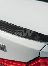 RW Carbon 3D Style Carbon Fiber Trunk Spoiler w/ 3M Tape BMW G30 | F90 2017-2020                                     - bmwg30016-1 - Image 4