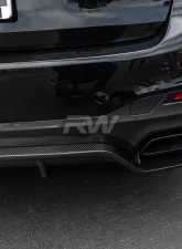 RW Carbon 3D Style Carbon Fiber Rear Diffuser BMW G30 5 Series 2017-2020                                     - bmwg30017 - Image 4