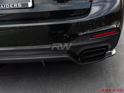 RW Carbon 3D Style Carbon Fiber Rear Diffuser BMW G30 5 Series 2017-2020 - bmwg30017