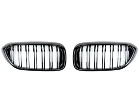 RW Carbon Dual Slat Gloss Black Grilles BMW G30 2017-2020