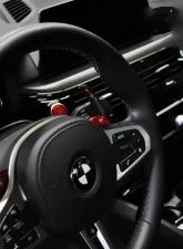 RW Carbon Competition Paddle Shifters Gloss CF w/ White Indicators BMW G20 | G30 | F90 2017-2023                                     - bmwg30020-2 - Image 2