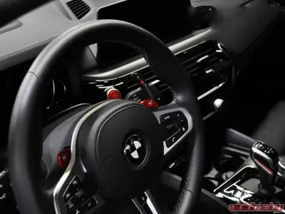 RW Carbon Competition Paddle Shifters Gloss CF w/ White Indicators BMW G20 | G30 | F90 2017-2023 - bmwg30020-2