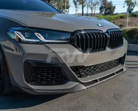 RW Carbon Fiber Front Lip Spoiler BMW G30 LCI 2021-2022