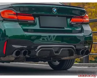RW Carbon CS Style Carbon Fiber Diffuser BMW G30 5 Series 2017-2020 - bmwg30029